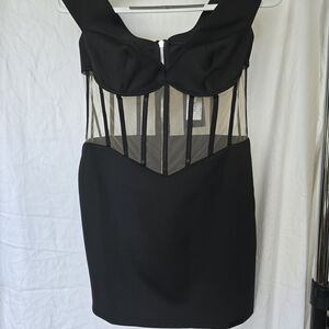 RtA Black Evie Mini Dress